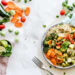 traditional Indian food spread with dal curd turmeric for gut health