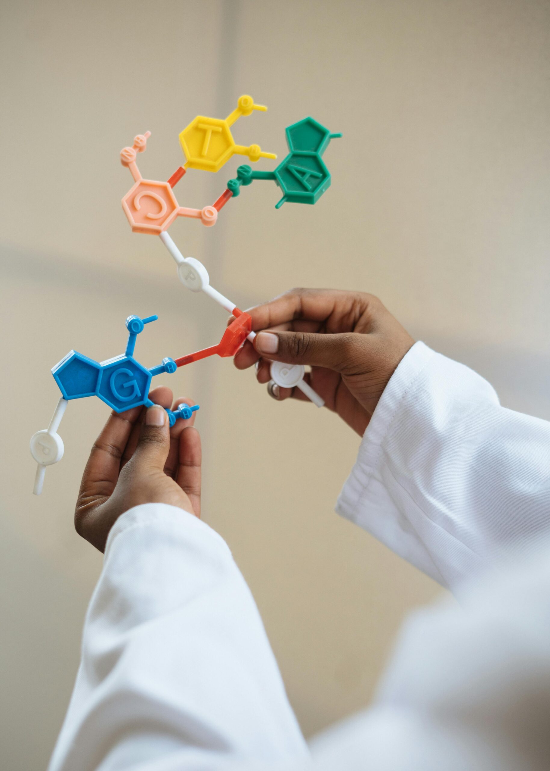 scientist researcher examining DNA aging science in laboratory