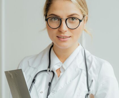 woman speaking with doctor about PCOS treatment options