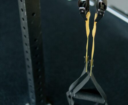 Person performing slow eccentric lowering phase of a dumbbell curl for muscle building